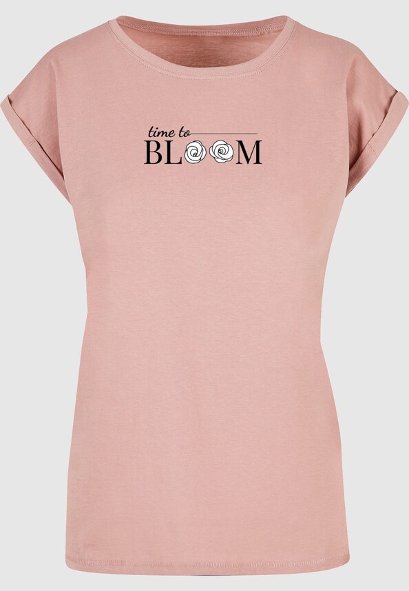 Ladies Time to bloom - Extended Shoulder Tee-2
