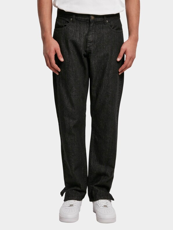 Straight Slit Jeans-2