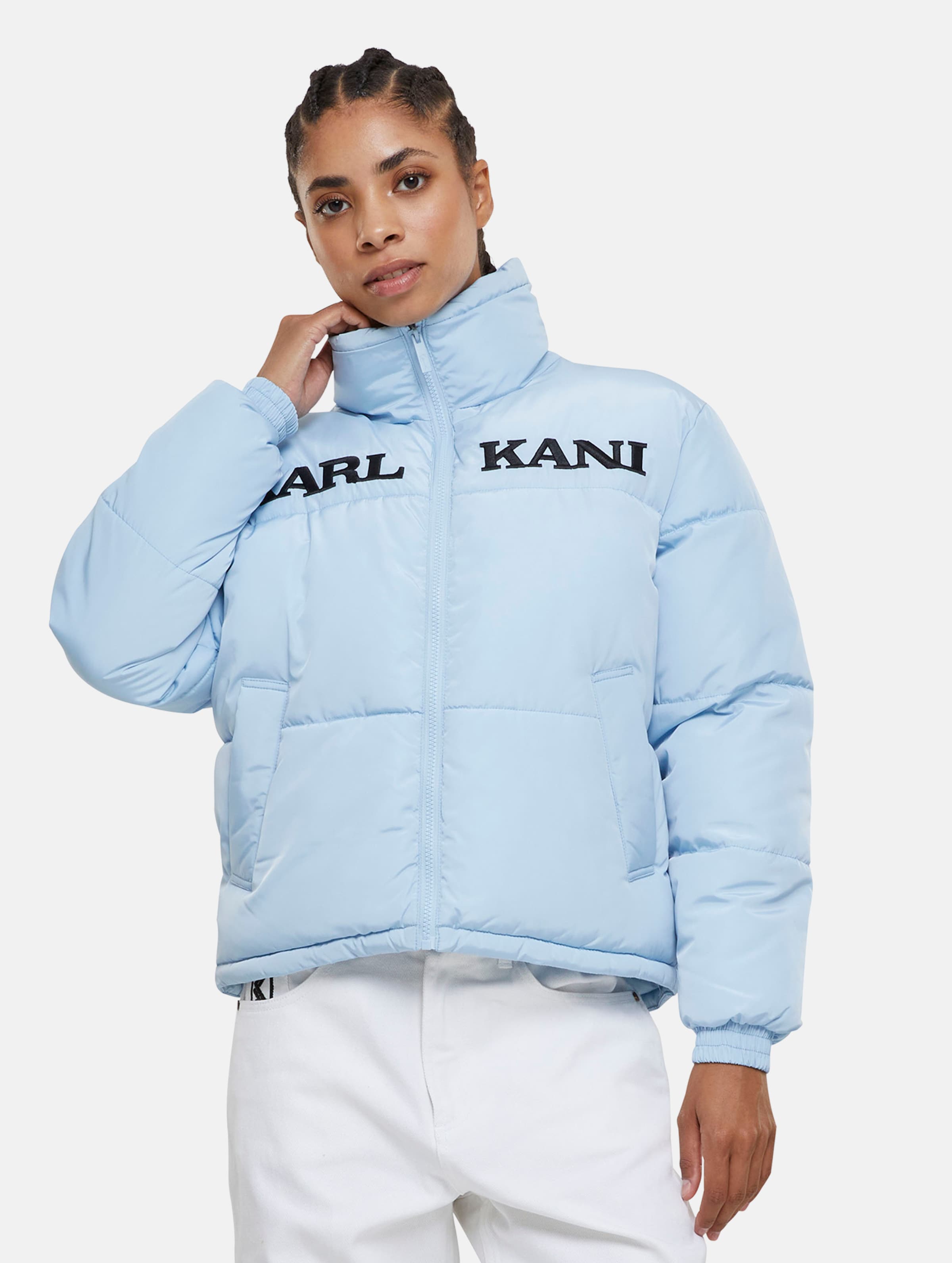 Karl Kani Retro Essential Puffer Jacket Vrouwen op kleur blauw, Maat M