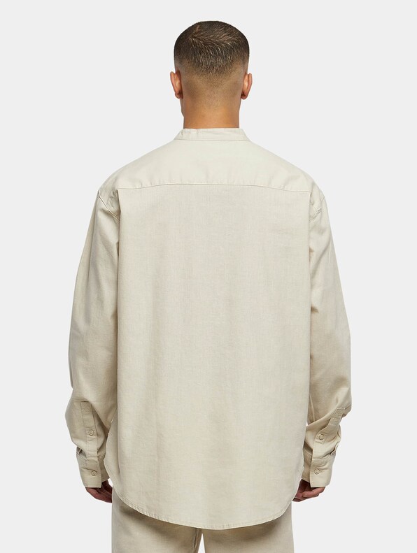 Cotton Linen Stand Up Collar -1