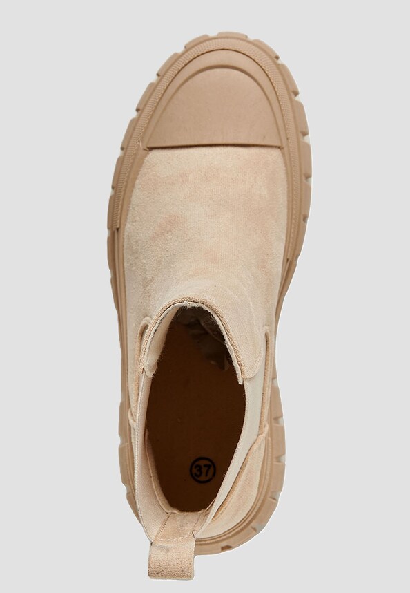 77 Schuh Plateau Velour Halbstiefel-4