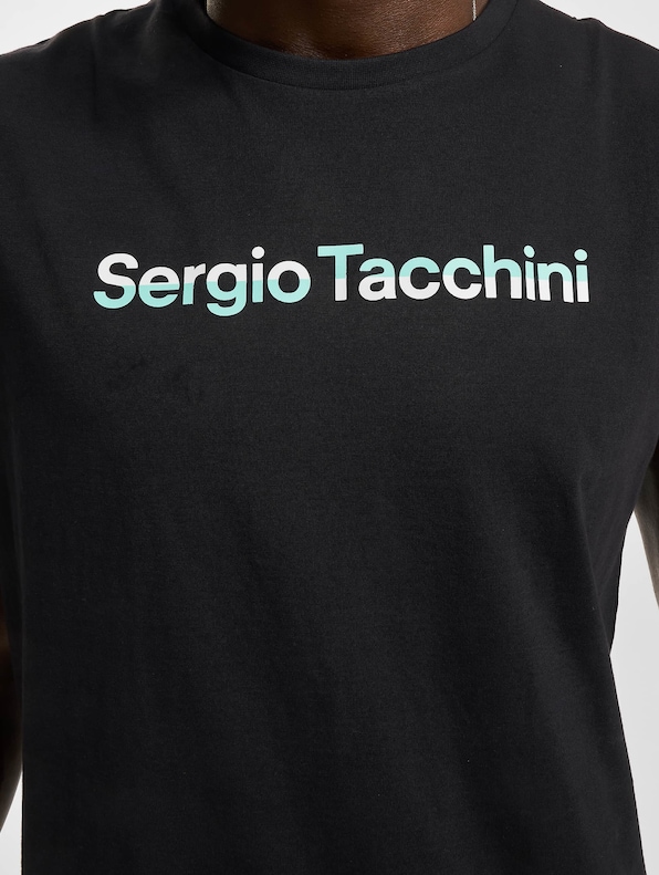 Sergio Tacchini Tobin T-Shirt Black/Ocean-3