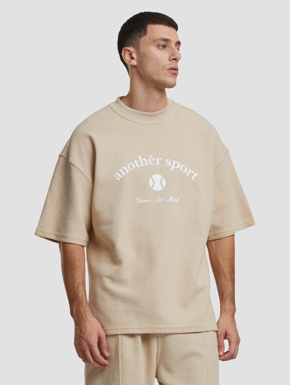 Another Cotton Lab Another Sport Waffle Oversize T-Shirts-0