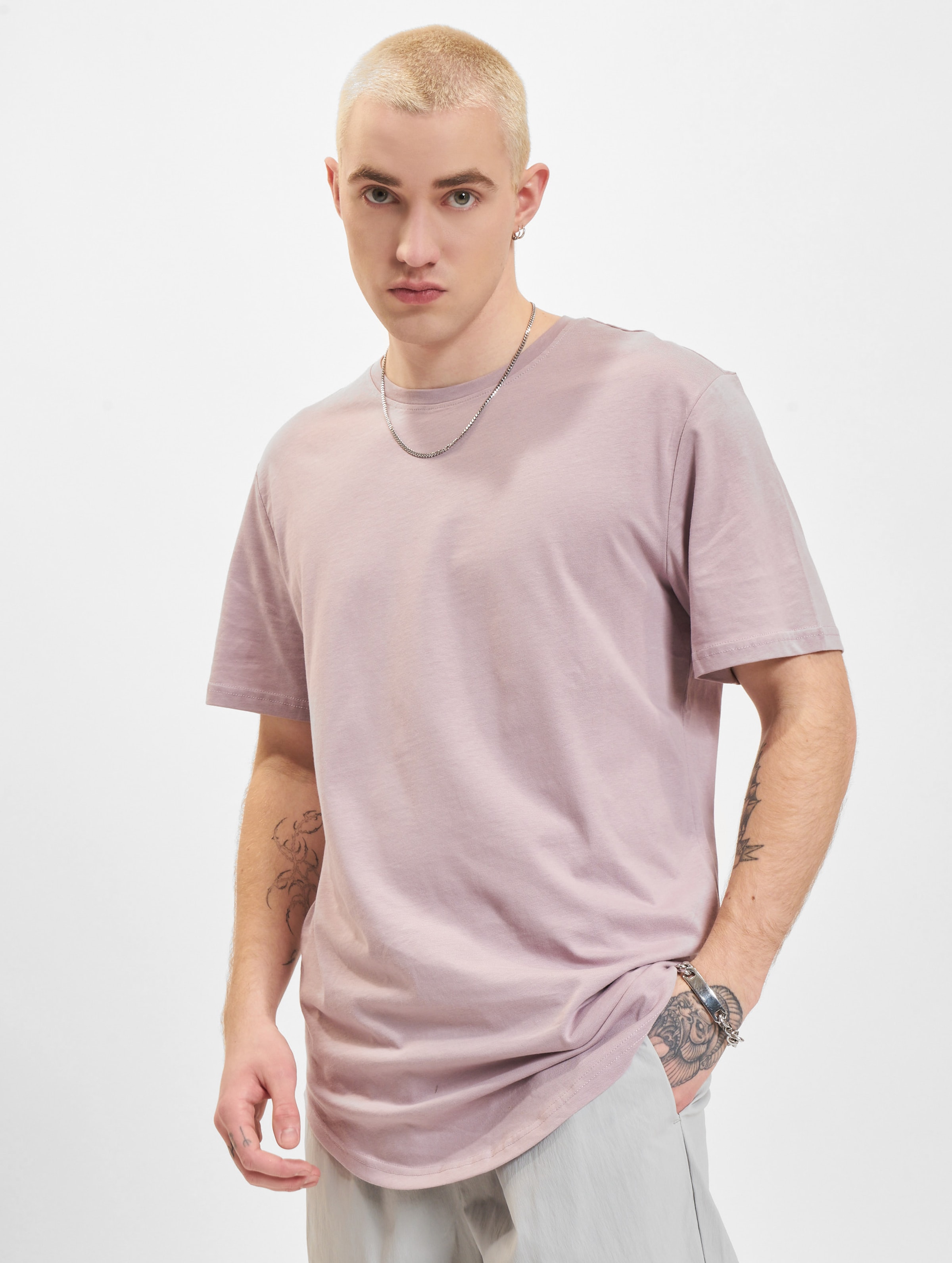 Only & Sons Matt Longy T-Shirts Mannen op kleur roze, Maat XXL