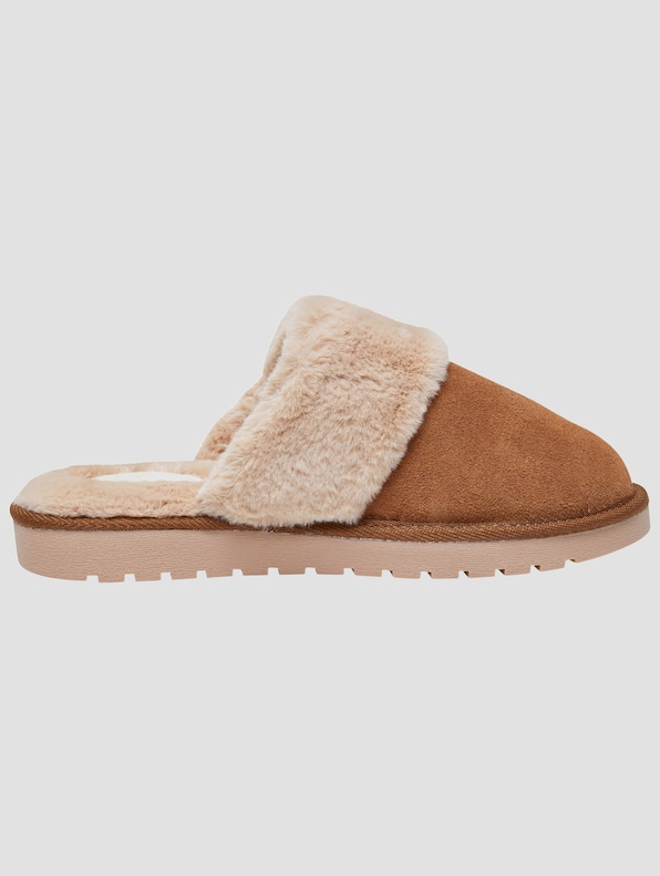 ROMIKA Women Suede + Fake Fur Slipper-3