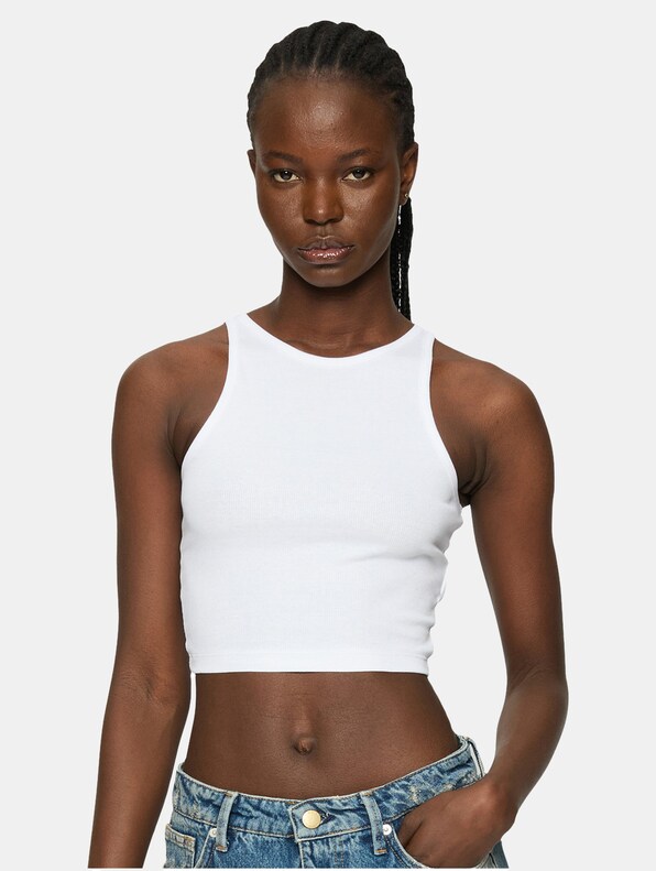 Ladies Organic Cropped Rib -1