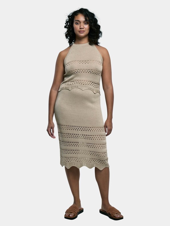 Ladies 3/4 Crochet Knit-2