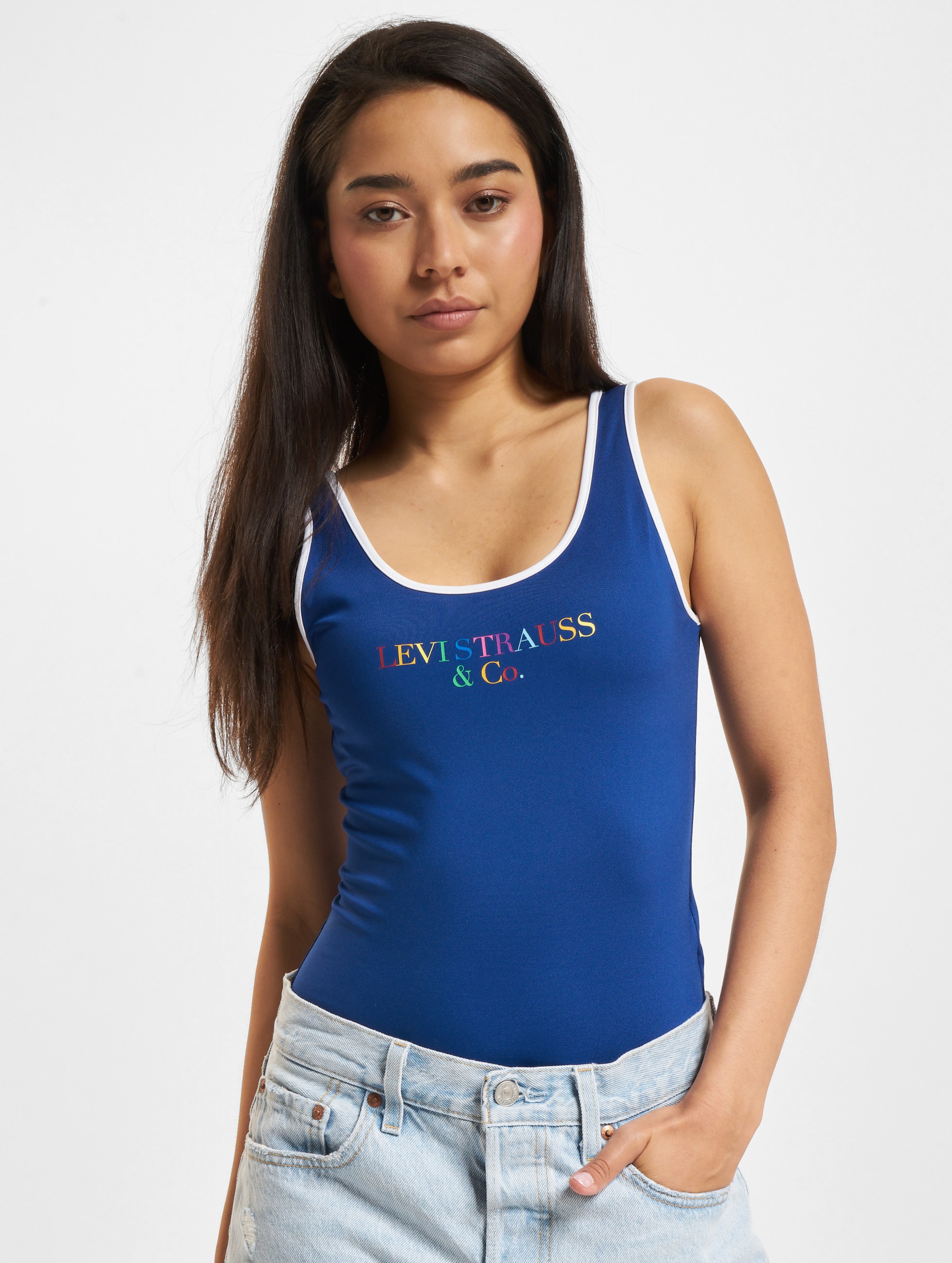 Levi's Levis Graphic W Body Frauen,Unisex op kleur blauw, Maat XS