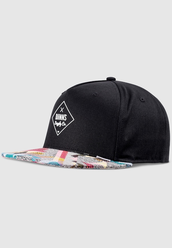 5 Panel Snapback Cap Rubber Aztek-3