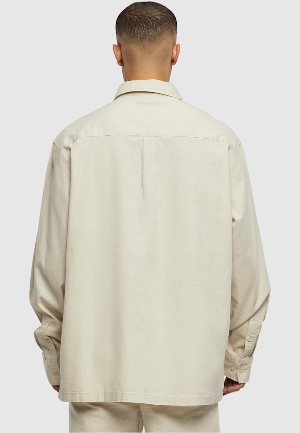 Cotton Linen Half Zip-1