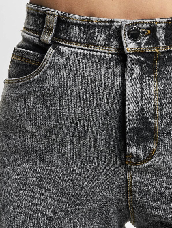 High Waist Wide Leg - Washed Denim-3