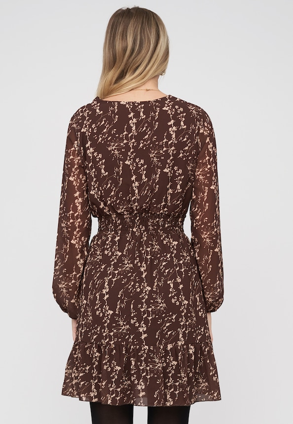 Longsleeve Dress with abstract print-1