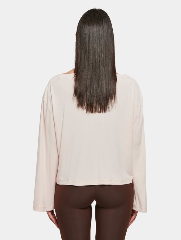 Ladies Short Modal Bateau Necklinie-1