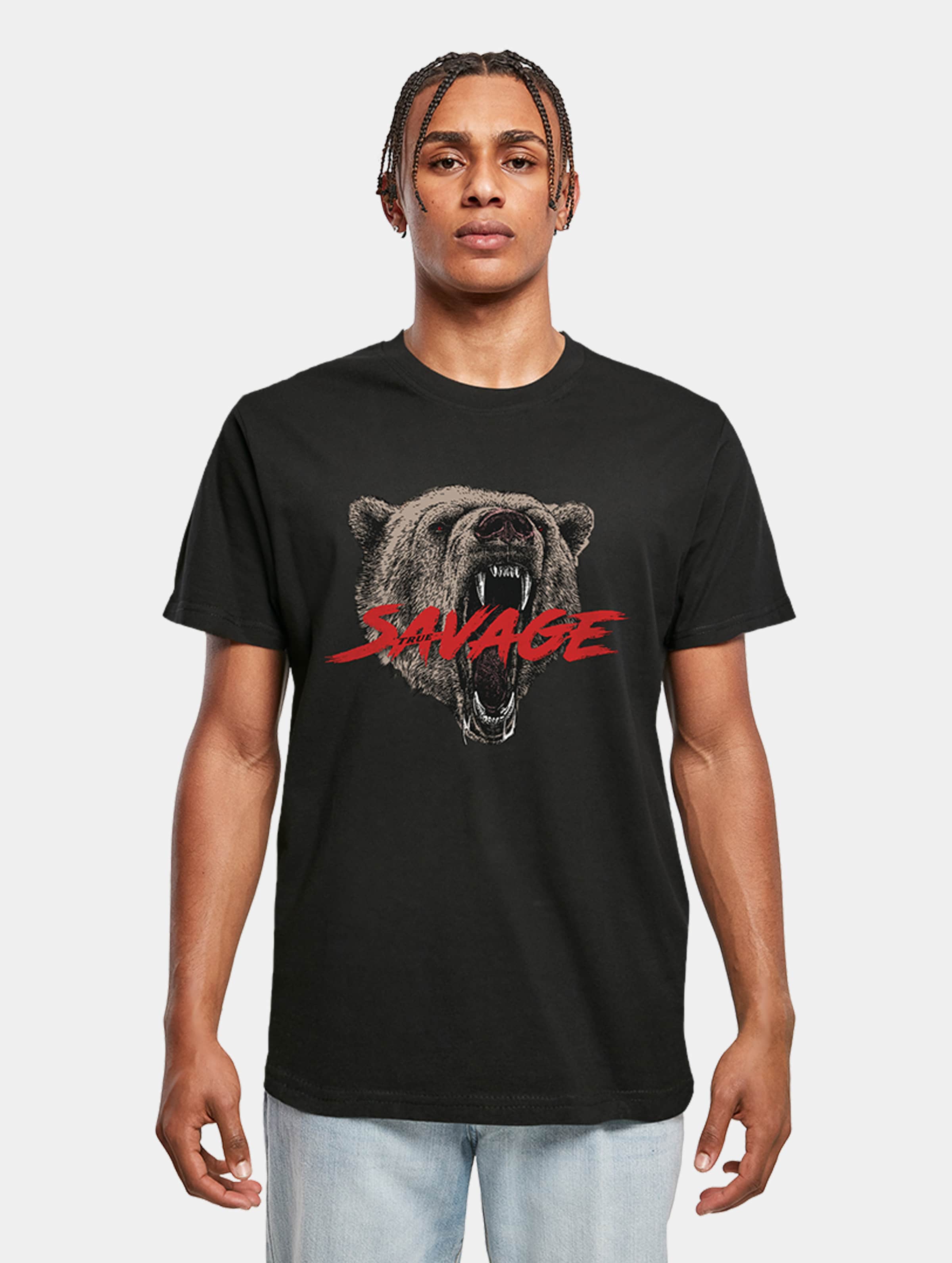 Mister Tee - True Savage Heren T-shirt - M - Zwart