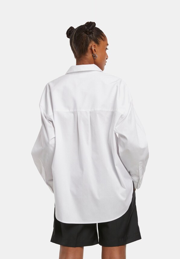 Urban Classics Ladies Oversized Cotton Blouse-1