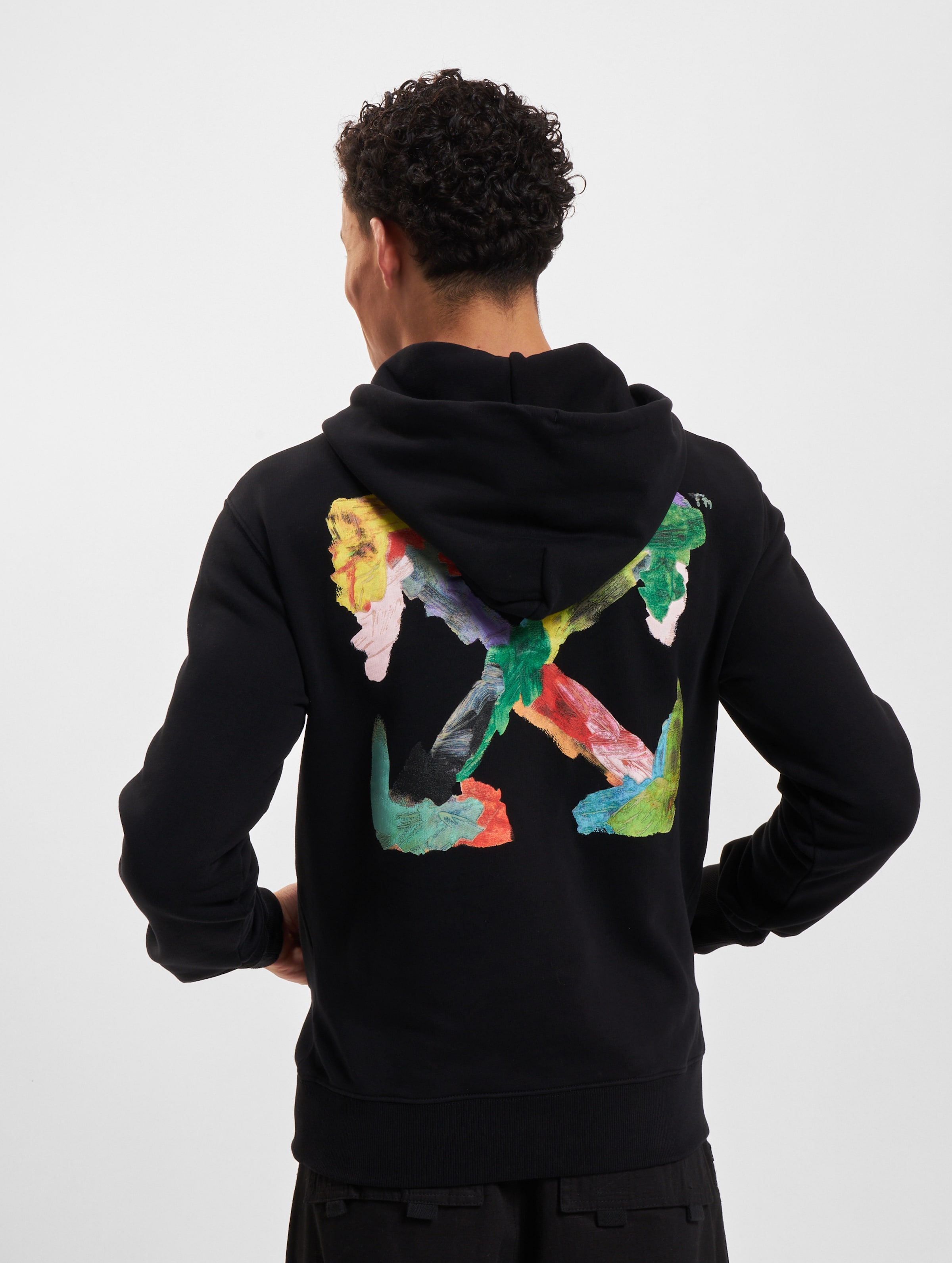 Off-White Brush Arrow Slim Hoodie | DEFSHOP | 89592