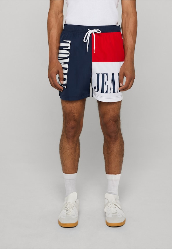 Tommy Hilfiger Medium Drawstring Colorblock Badeshorts-0