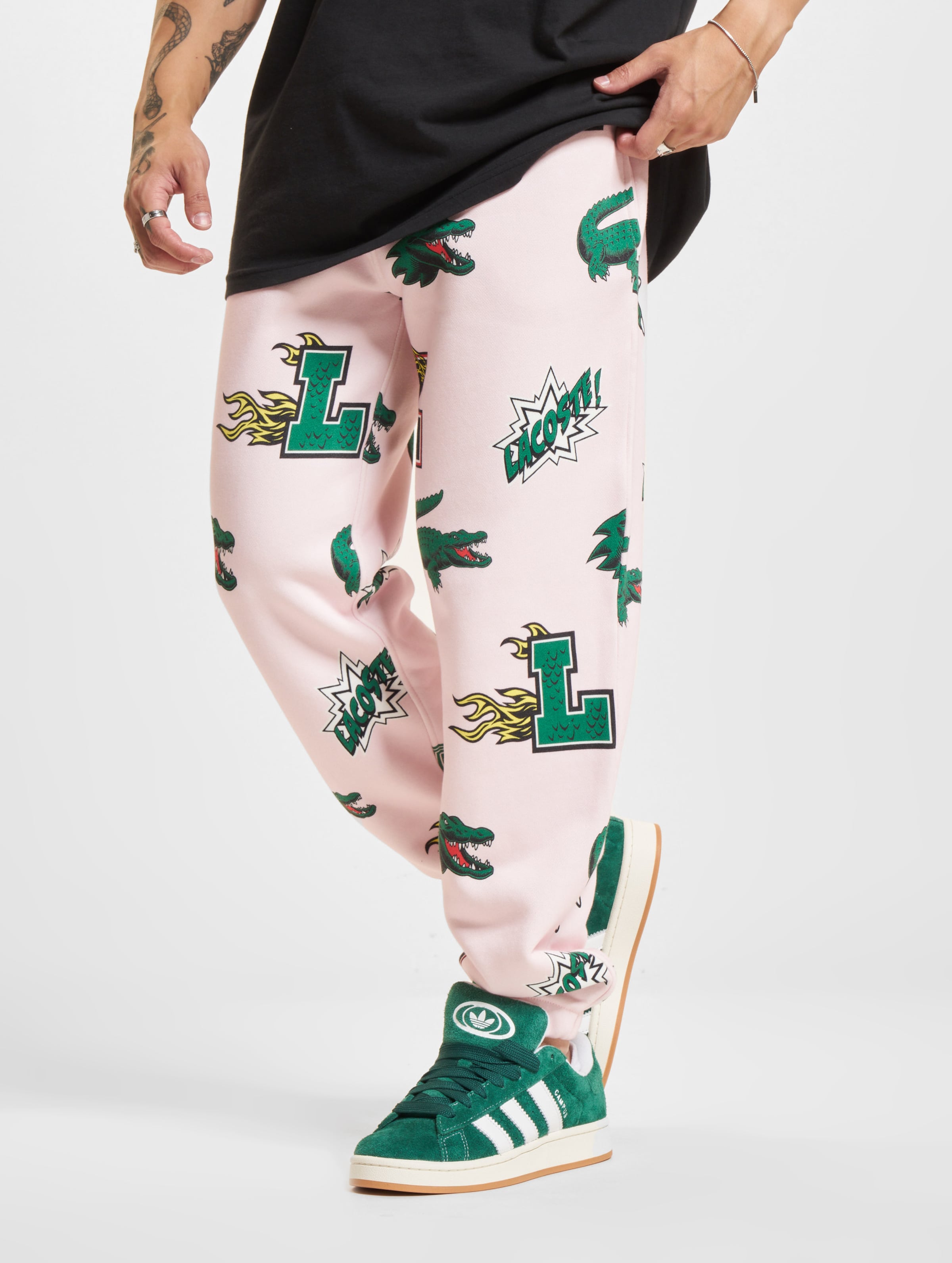 Lacoste Jogginghose Männer,Unisex op kleur roze, Maat 36