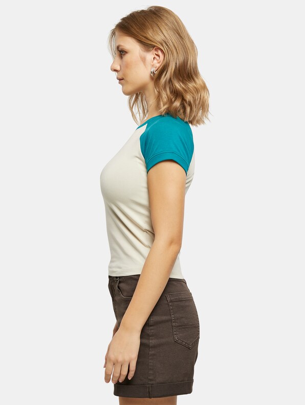 Ladies Organic Stretch Short Retro Baseball-2