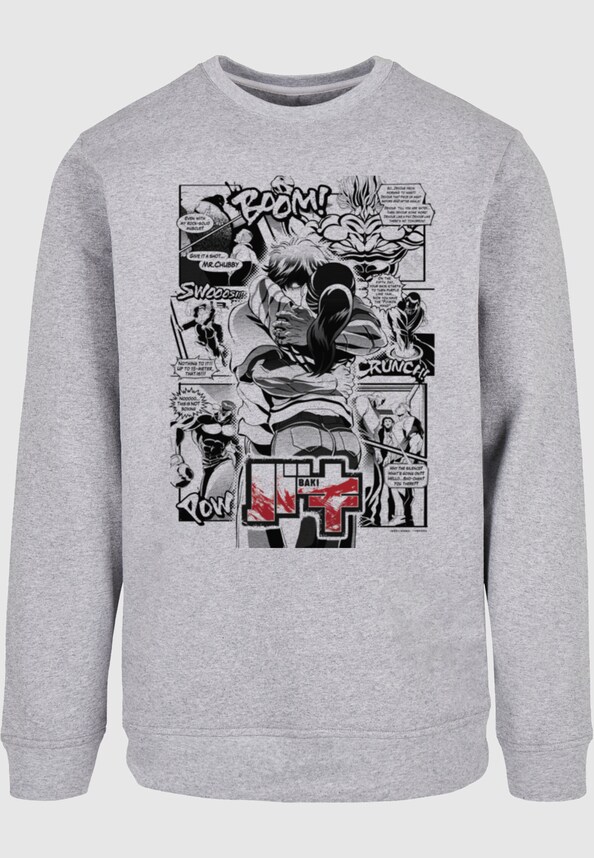 Ladies Baki - S1 Manga Hug Panel Crewneck-4