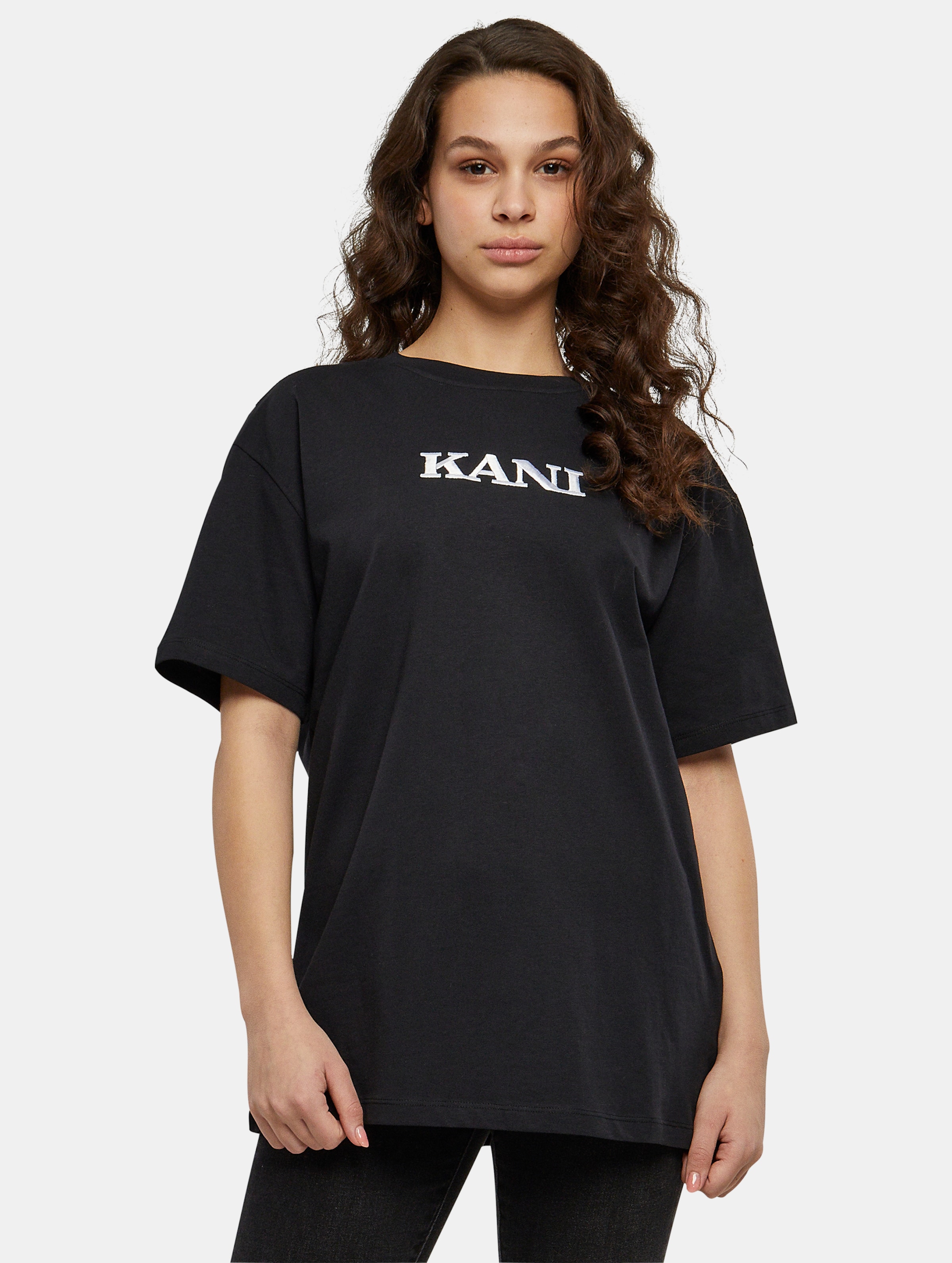 Karl Kani Small Retro OS Tee Vrouwen op kleur zwart, Maat XL