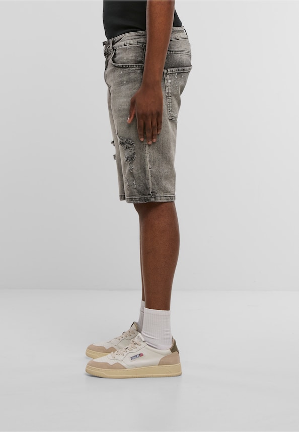 Victor Ripped Slim Fit Shorts-2