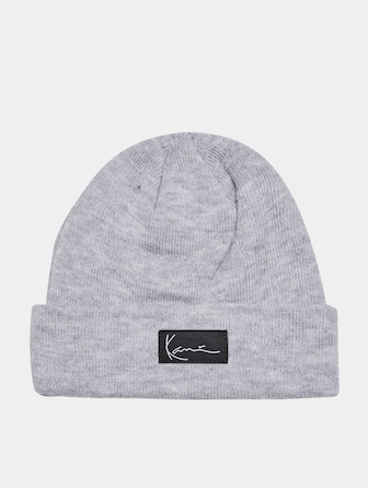 KA223-009-3 Signature Beanie grey melange