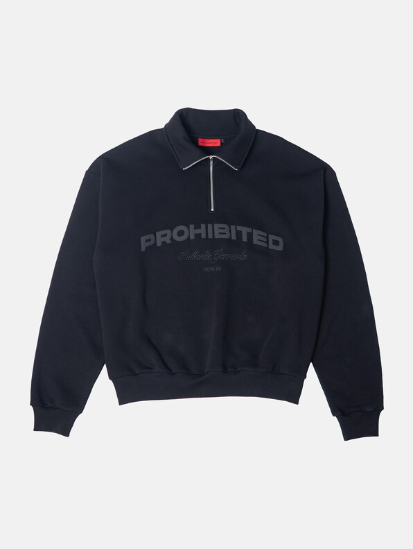 Prohibited Authentic Half Zip Pullover-3