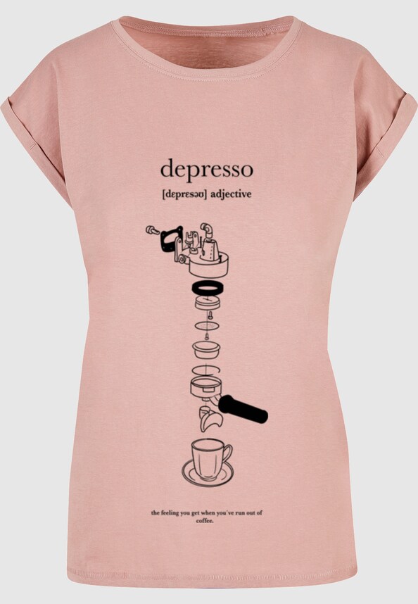 Ladies Depresso Extended Shoulder Tee-2
