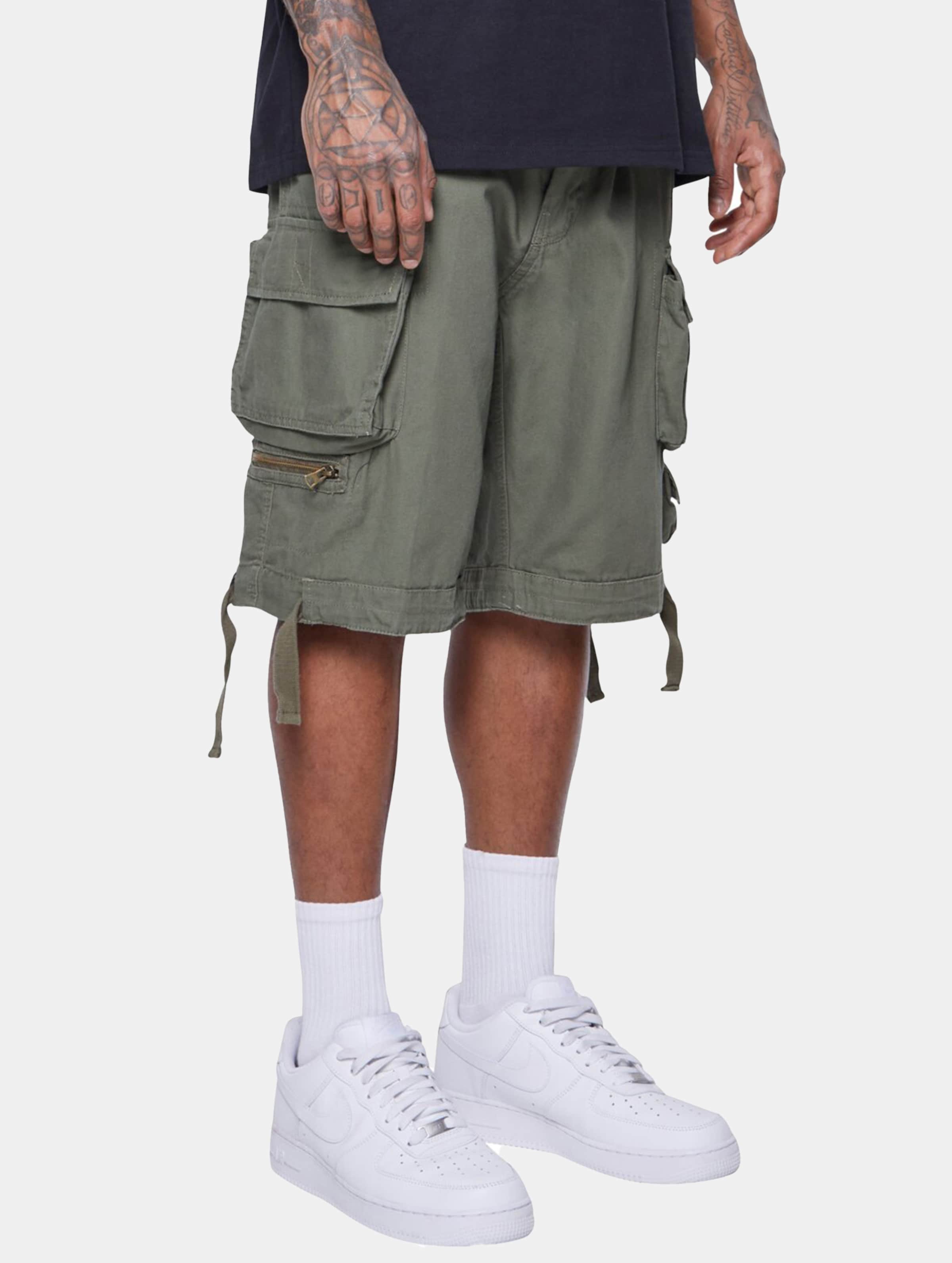 MJ Gonzales MJG Cargo Shorts Multi Pocket Männer,Unisex op kleur olijf, Maat XL