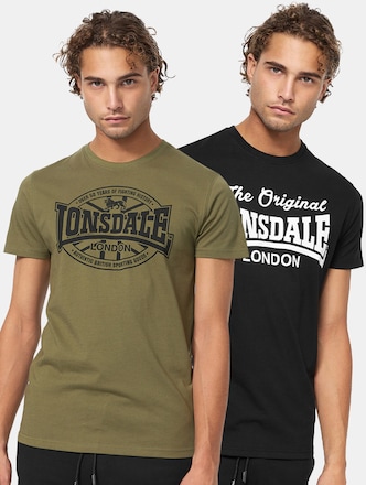 Lonsdale London Morham Double Pack T-Shirts