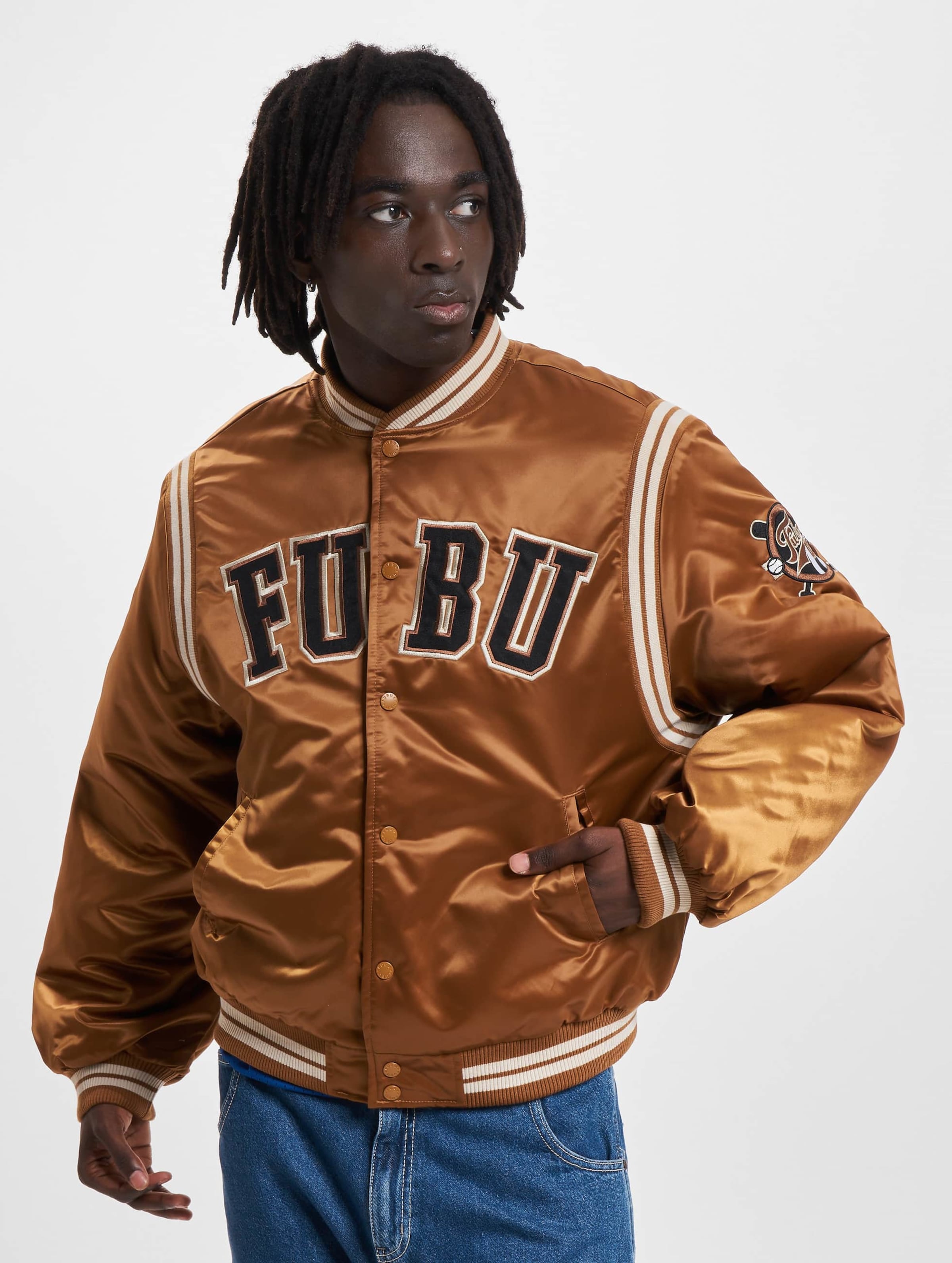 FM233 001 1 FUBU College Satin Varsity Jacket DEFSHOP 110760