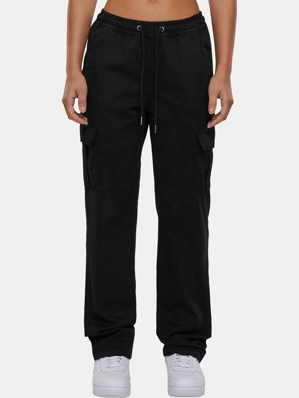 Ladies High Waist Twill-2