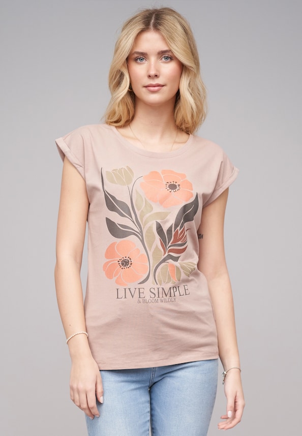 Ladies 77 Live Simple Tee-0