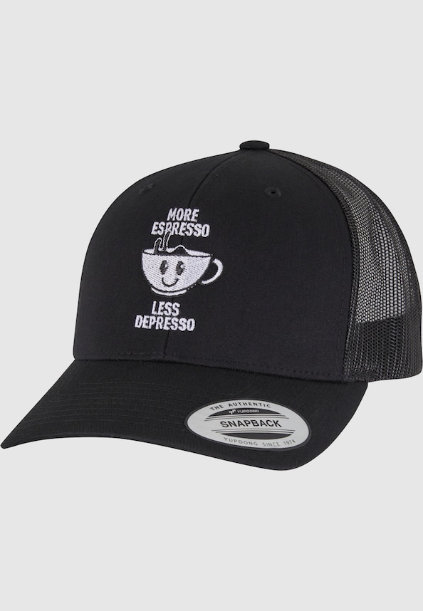 More Espresso Less Depresso Retro Trucker-2