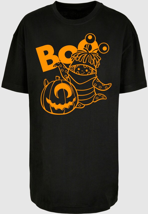 Ladies Monsters Inc - Halloween Boo Oversized Boyfriend Tee-4