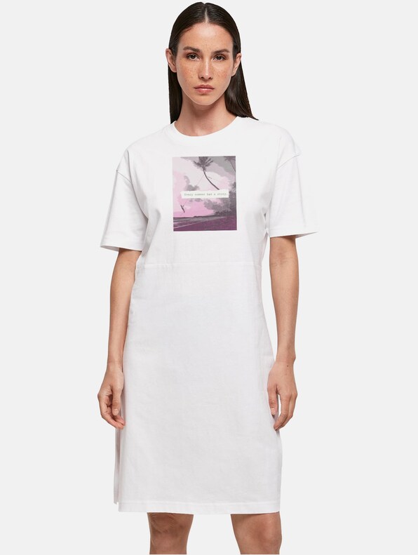 Ladies Summer - Every summer has a story Oversized Slit Dress-0