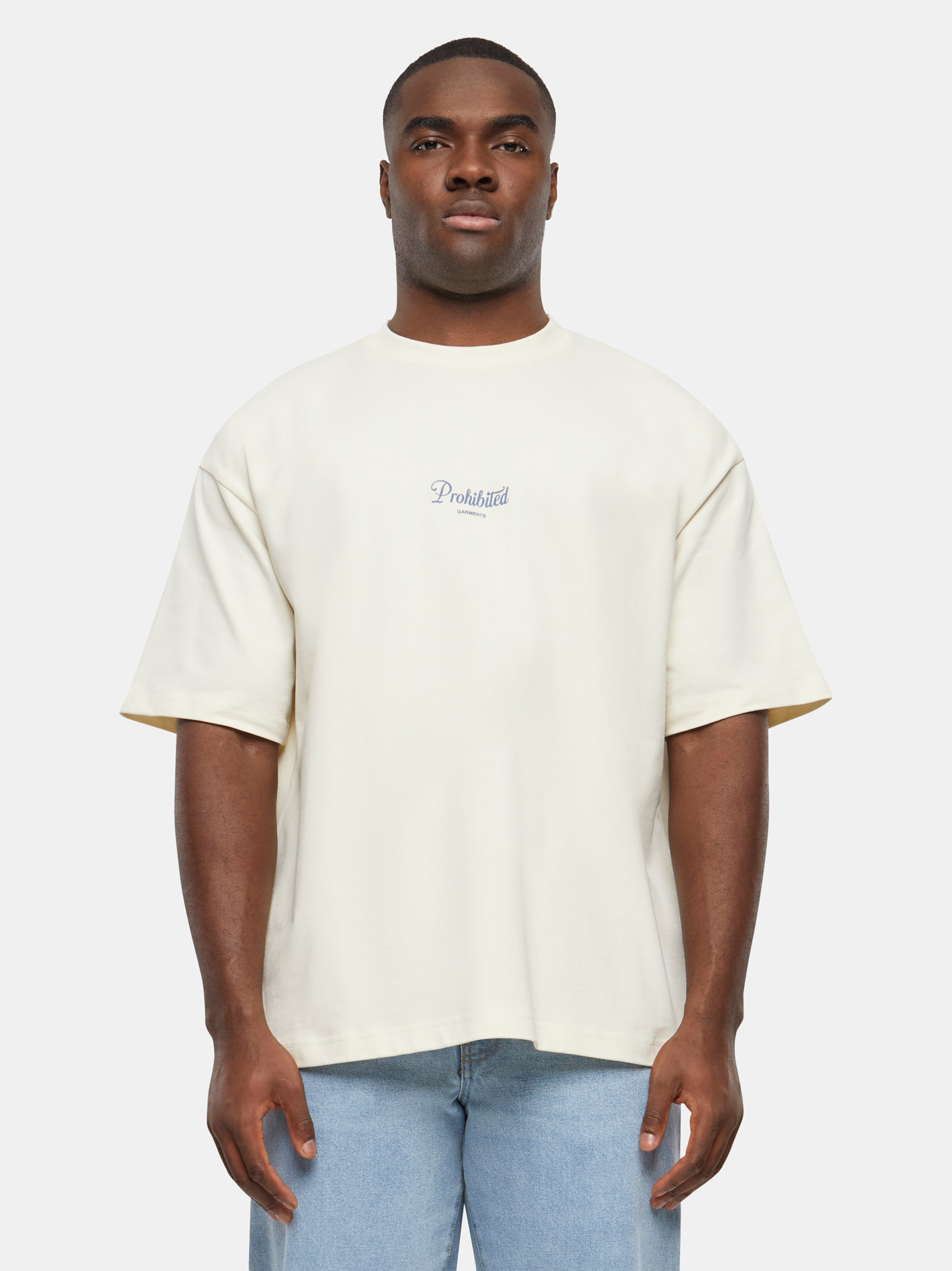Prohibited PB Garment T Shirts Männer,Unisex op kleur wit, Maat XS