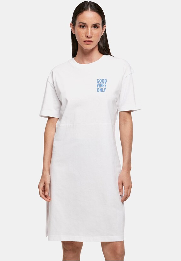 Ladies Good Vibes Only Oversized Slit-0