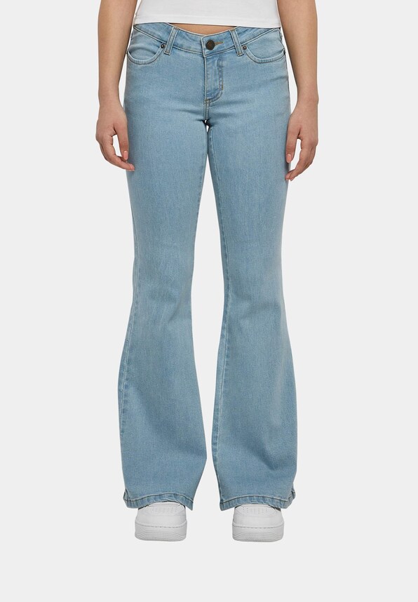 Ladies Organic Low Waist Flared Denim-2