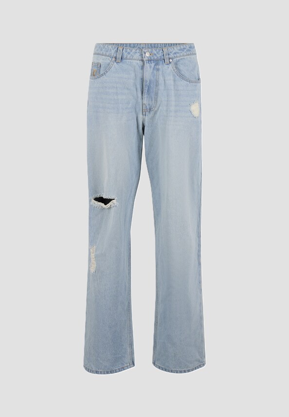 OG Distressed Straight Leg Jeans-3