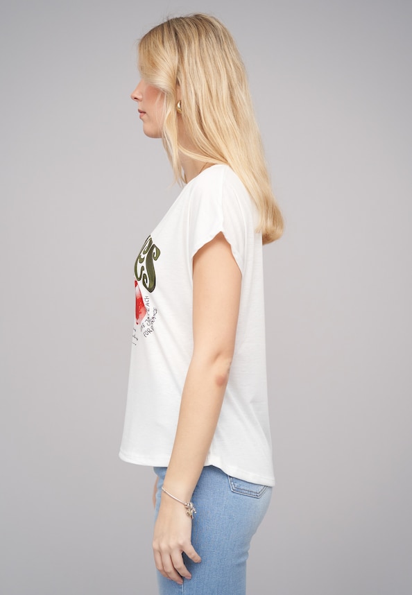 T-Shirt Cherries Print-2