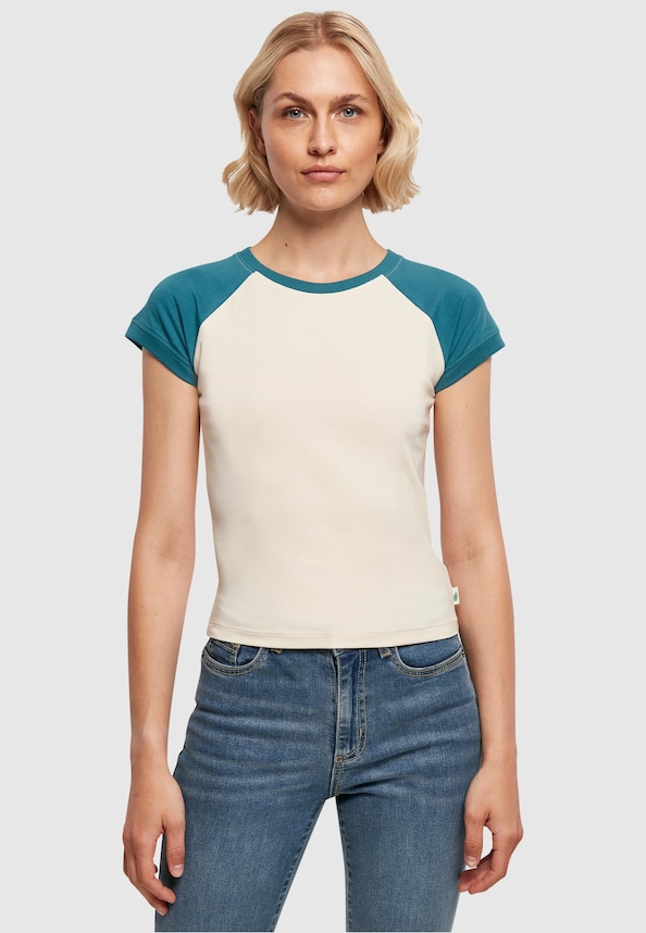 Ladies Organic Stretch Short Retro Baseball-2