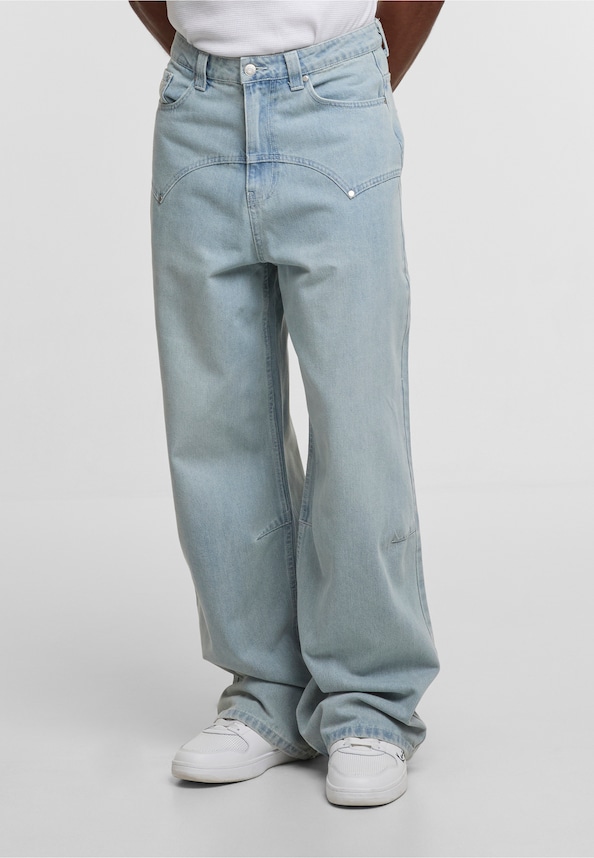 Og K Washed Western Relaxed Baggy Jeans-0