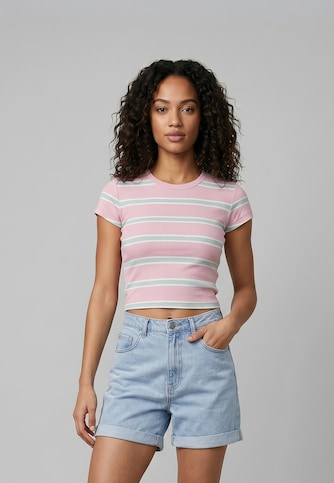 Ladies Stripe Cropped 2-Pack