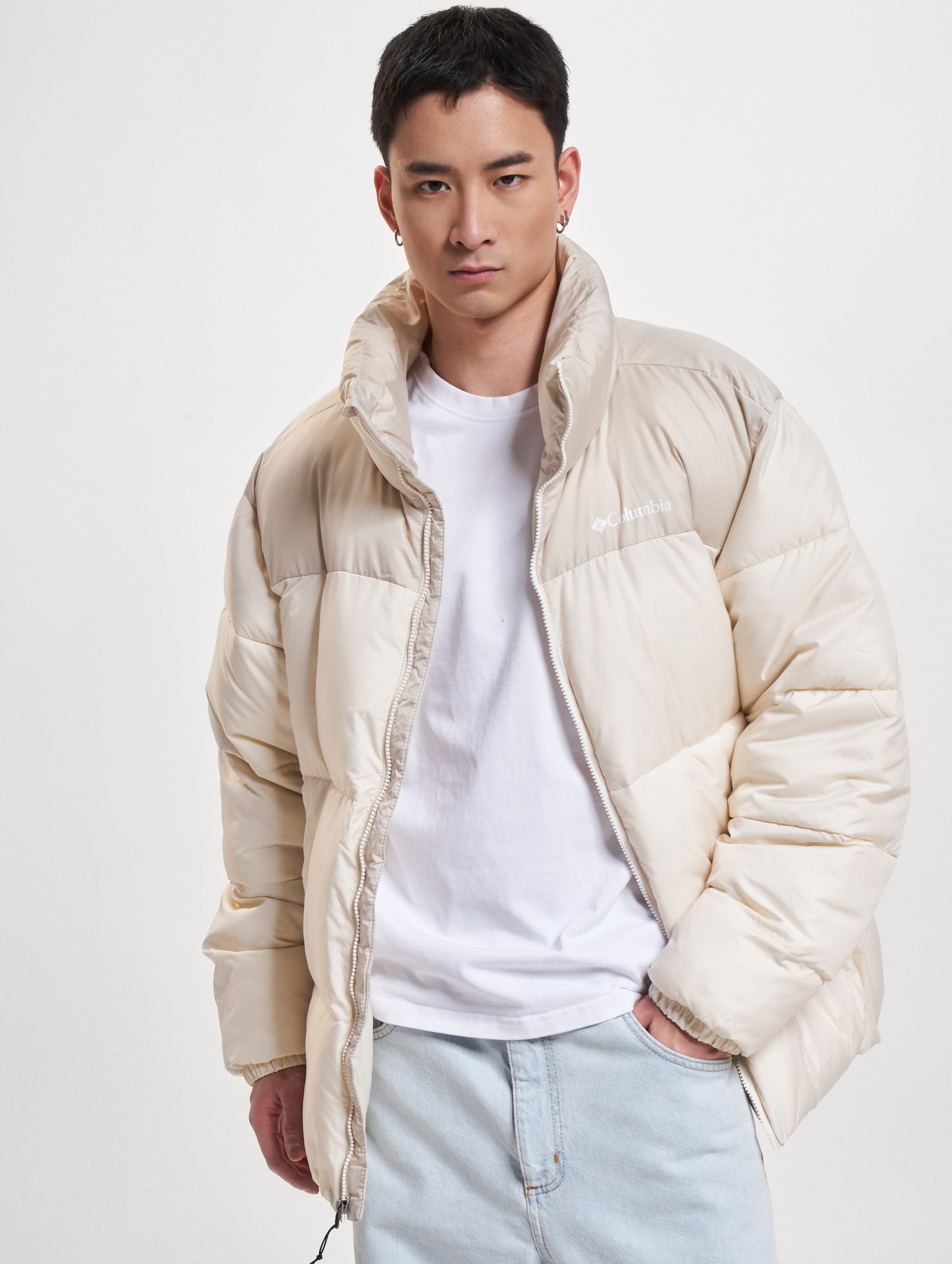 Columbia cream jacket best sale