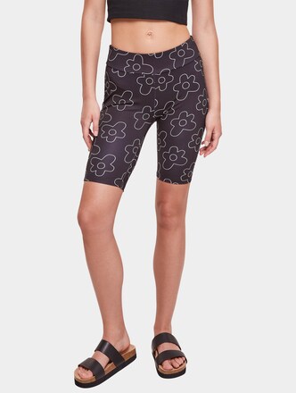 Ladies High Waist AOP Tech Cycle Shorts