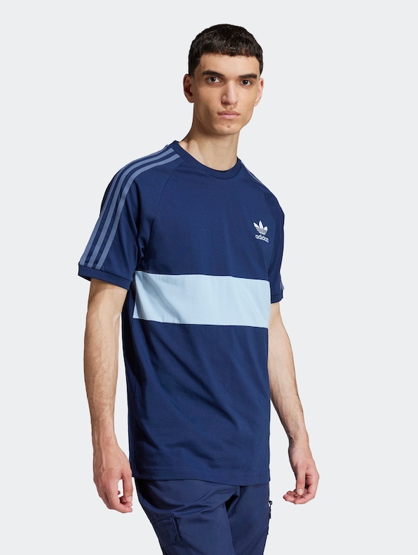 adidas Originals 3 Stripes Panel T-Shirts-0