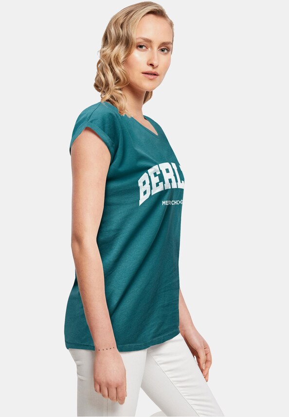 Ladies Berlin Wording - T-Shirt-3