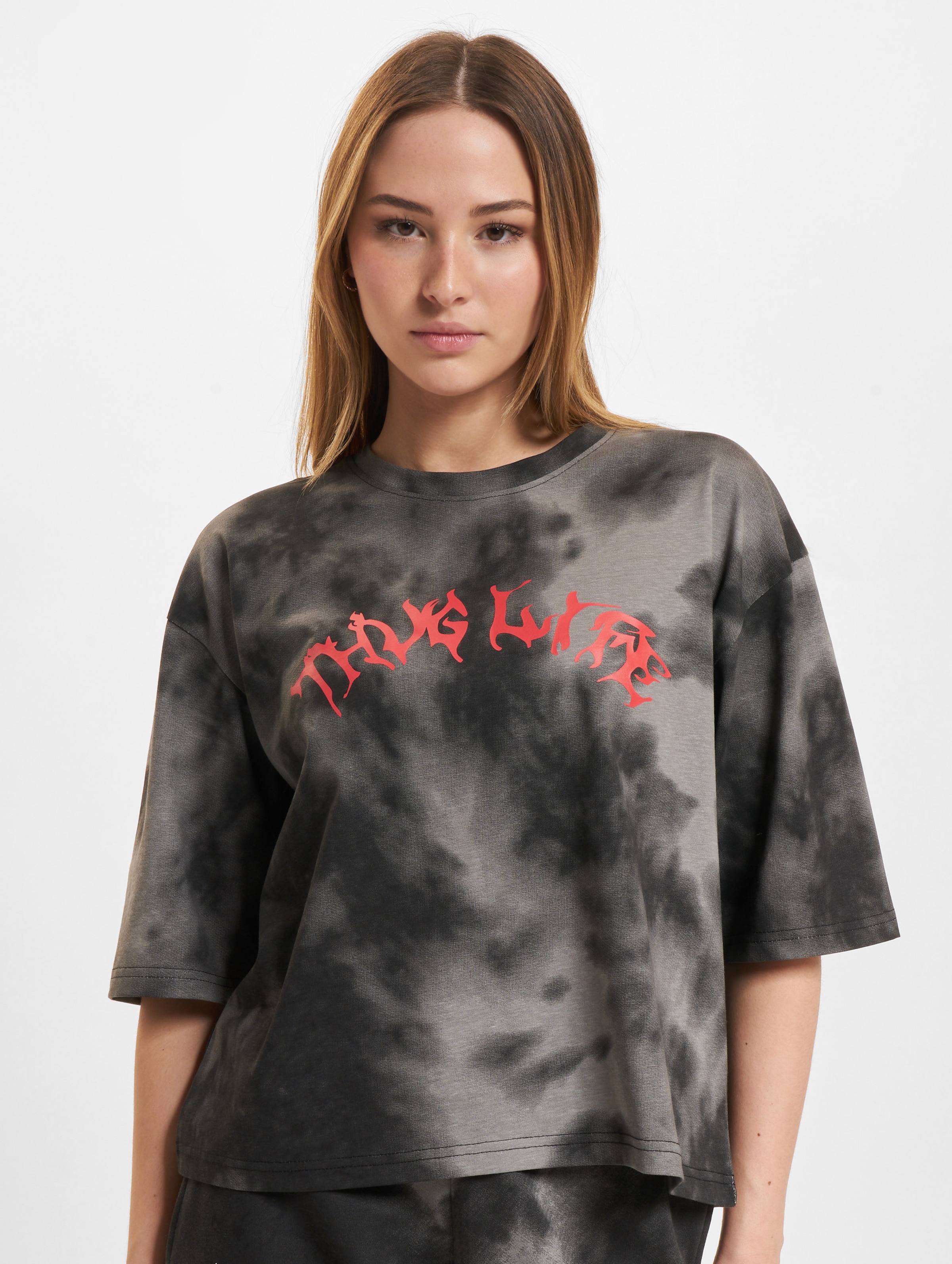 Thug Life Sky T-Shirts Vrouwen op kleur zwart, Maat L